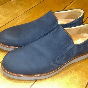 Samuel Hubbard Men’s 12 Rafael Hybrid Slip-On Navy Nubuck Suede Vibram Sole